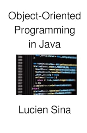 object oriented programming in java de 1st edition lucien sina 3565135417, 978-3565135417
