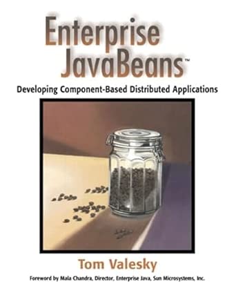 enterprise javabeans developing component based distributed applications cd rom included 1st edition tom