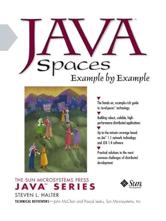 javaspaces example by example 1st edition steven l halter 0130619167, 978-0130619167