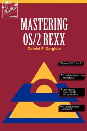 mastering os/2 rexx 1st edition gabriel f gargiulo 0471519014, 978-0471519010