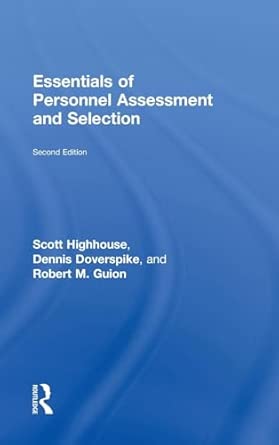 Essentials Of Personnel Assessment And Selection