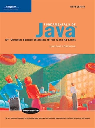 fundamentals of java ap computer science essentials for the a and ab exams ap computer science essentials for