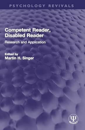 Competent Reader Disabled Reader Research And Application