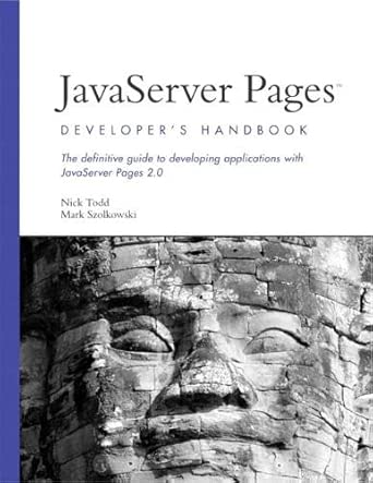 javaserver pages developers handbook 1st edition todd nick ,szolkowski mark 0672324385, 978-0672324383