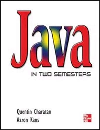 java in two semesters 1st edition quentin charatan ,aaron kans 0077098048, 978-0077098049