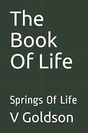 The Book Of Life Springs Of Life