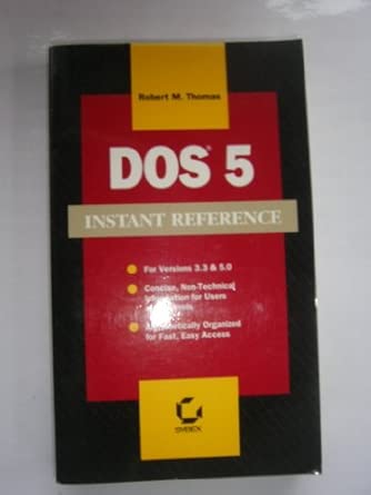 dos 5 instant reference 1st edition robert m thomas 0895888041, 978-0895888044