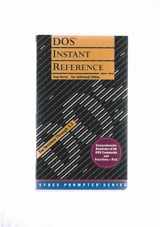 Disc Operating System Instant Reference