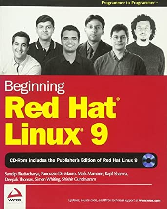 beginning red hat linux 9 1st edition sandip bhattacharya ,pancrazio de mauro ,mark mamone ,kapil sharma