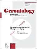intraindividual variability change and aging special topic issue gerontology 2004 vol 50 no 1 1st edition m a