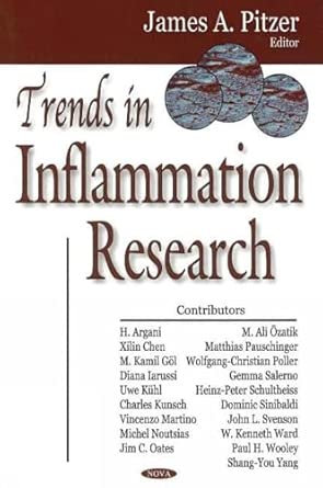 trends in inflammation research 1st edition james a pitzer 1600210082, 978-1600210082