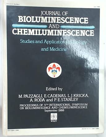 bioluminescence and chemiluminescence studies and applications in biology and medicine 5th 1st edition m