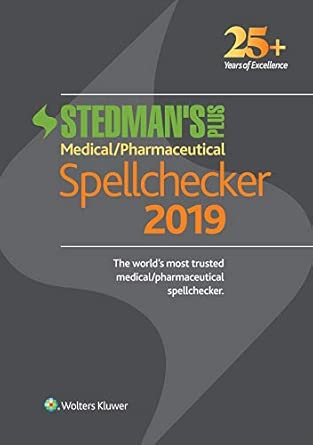 Stedmans Plus 2019 Medical/Pharmaceutical Spellchecker