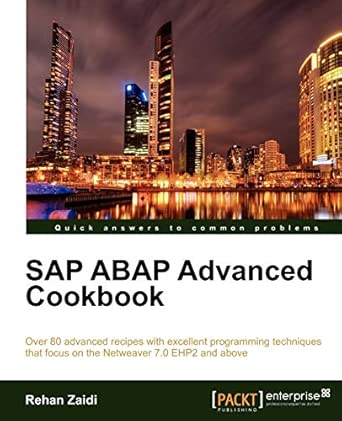 sap abap advanced cookbook 1st edition rehan zaidi 184968488x, 978-1849684880