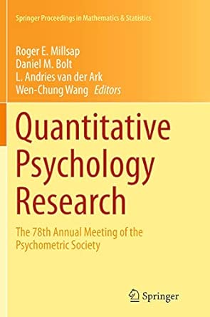 Quantitative Psychology Research The 78th Annual Meeting Of The Psychometric Society 89