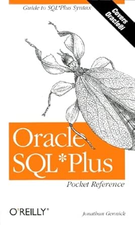 oracle sql plus 1st edition jonathan gennick 1565929411, 978-1565929418