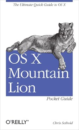 os x mountain lion pocket guide 1st edition chris seibold 1449330320, 978-1449330323