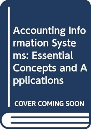 accounting information systems essential concepts and applications 1st edition joseph w wilkinson 0471503223,