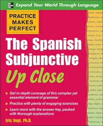 the spanish subjunctive up close 1st edition eric vogt ,arthur 0071492259, 978-0071492256
