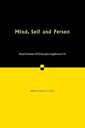 mind self and person 1st edition anthony o\\\\\\\'hear 1107545668, 978-1107545663