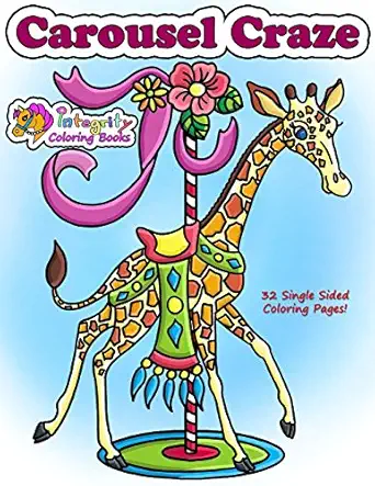 carousel craze coloring book 1st edition cathy jean robertson 1533556229, 978-1533556226