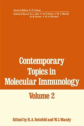 contemporary topics in molecular immunology 1st edition r reisfeld 1468477757, 978-1468477757
