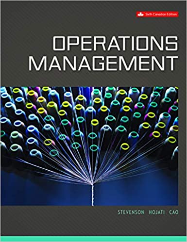 operations management 6th canadian edition william j stevenson, mehran hojati, james cao 1259270157,