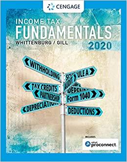 income tax fundamentals 2020 38th edition gerald e. whittenburg, martha altus buller, steven gill