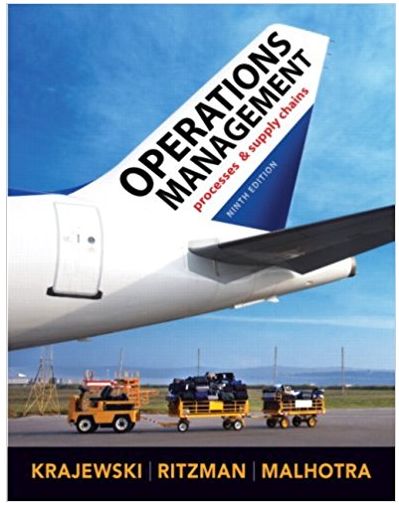 operations management processes and supply chain 9th edition lee j krajewski, larry p ritzman, manoj k