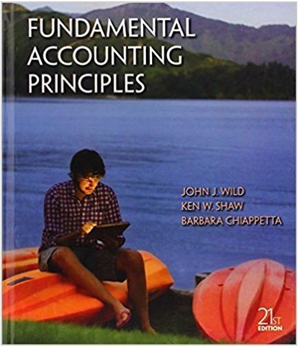 fundamental accounting principle 21st edition john j. wild, ken w. shaw, barbara chiappetta 1259119831,
