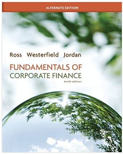 fundamentals of corporate finance 10th edition stephen ross, randolph westerfield, bradford jordan