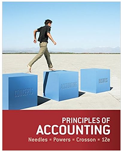 principles of accounting 12th edition belverd e. needles, marian powers and susan v. crosson 978-1133603054,