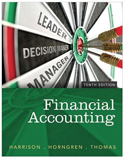 financial accounting 10th edition walter harrison, charles horngren, william thomas 133796833, 133427536,