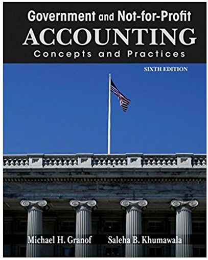 Government and Not for Profit Accounting Concepts and Practices