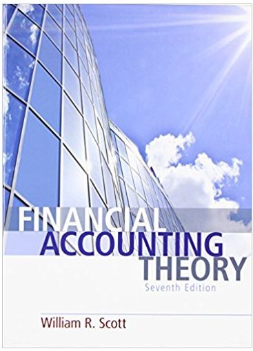 financial accounting theory 7th edition william r. scott 132984660, 978-0132984669