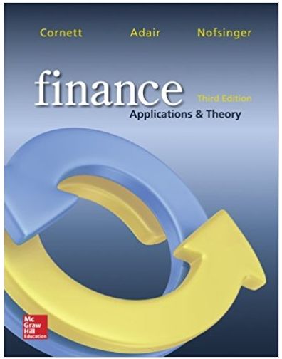 finance applications and theory 3rd edition marcia cornett, troy adair 1259252221, 007786168x, 9781259252228,