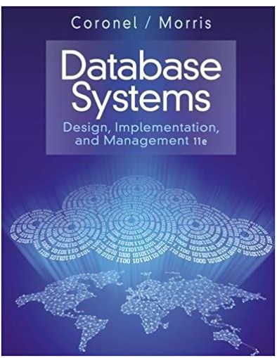 database systems design implementation and management 11th edition carlos coronel, steven morris