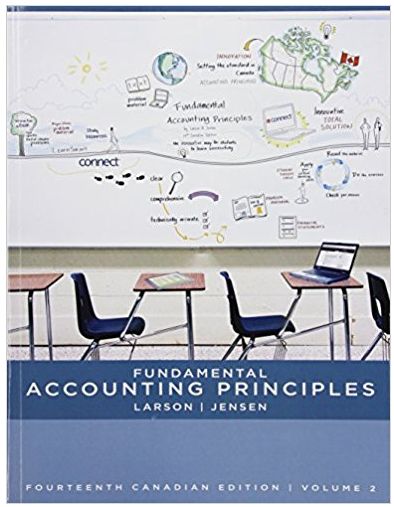 fundamental accounting principles volume ii 14th canadian edition larson kermit, jensen tilly 71051570,