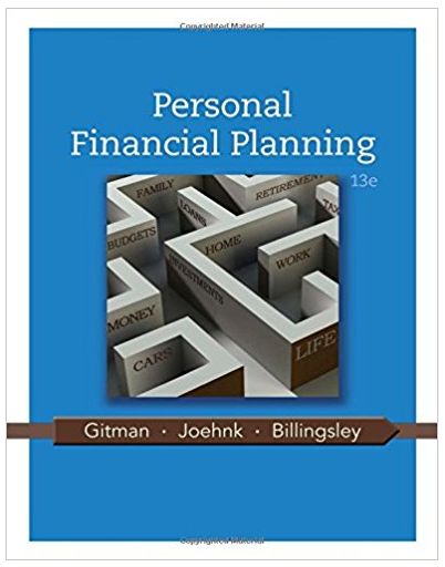 personal financial planning 13th edition lawrence j. gitman, michael d. joehnk, randy billingsley 1111971633,