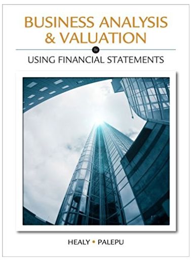 business analysis valuation using financial statements 5th edition paul m. healy 1111972303, 978-1111972301
