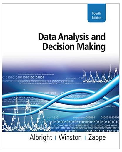 data analysis and decision making 4th edition christian albright, wayne winston, christopher zappe 538476125,