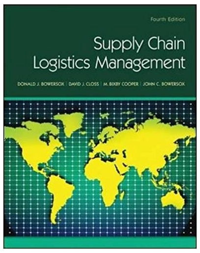 supply chain logistics management 4th edition donald bowersox, david closs, m. bixby cooper 78024056,