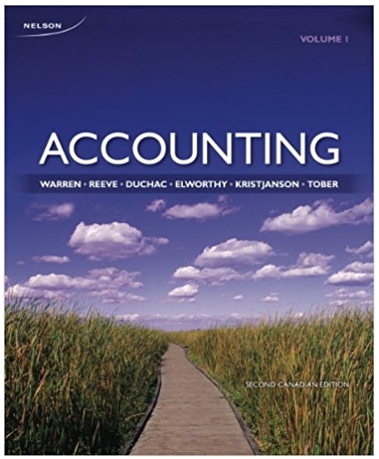 intermediate accounting 10th canadian edition, volume 1 donald kieso, jerry weygandt, terry warfield, nicola