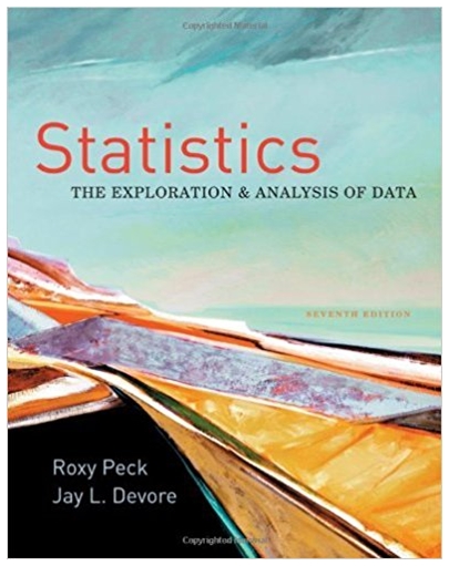 statistics the exploration & analysis of data 7th edition roxy peck, jay l. devore 0840058012, 978-0840058010