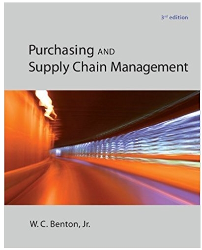 purchasing and supply chain management 3rd edition w.c benton 78024110, 978-0078117091, 78117097,