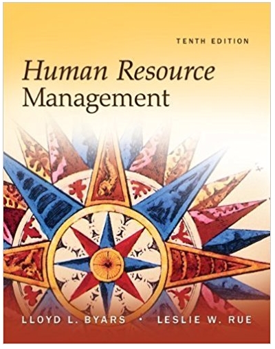 human resource management 10th edition lloyd byars, leslie rue 73530557, 978-0071220668, 71220666,