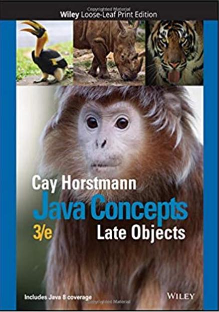 java concepts late objects 3rd edition cay s. horstmann 1119186714, 978-1119186717