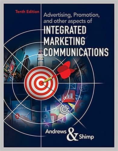 advertising, promotion, and other aspects of integrated marketing communications 10th edition j. craig