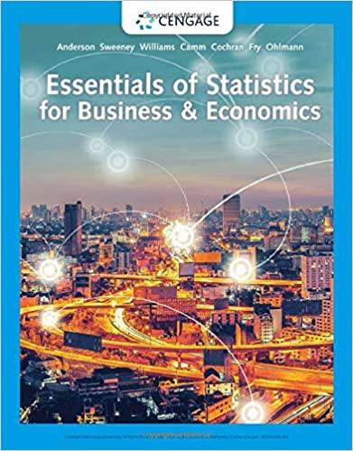 essentials of statistics for business & economics 9th edition david r. anderson, dennis j. sweeney, thomas a.