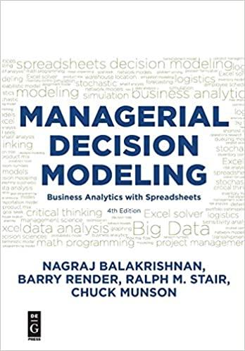 Managerial Decision Modeling Business Analytics With Spreadsheet